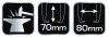 NEO TOOLS CSAPÁGYLEHÚZÓ 70x80mm, kétkörmös 11-865