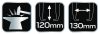 NEO TOOLS CSAPÁGYLEHÚZÓ 120x130mm, kétkörmös 11-867