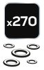 NEO TOOLS Tömitéskészlet (O-gyűrű HNBR) autóklímához, 270db 11-976