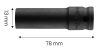 NEO TOOLS Hosszú Gépi dugókulcs 1/2", 13mm, Cr-Mo 12-313