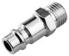 NEO TOOLS Pneumatikus gyorscsatlakozó + ellendarab, 1/4" külsőmenet 12-645