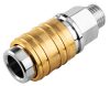 NEO TOOLS Pneumatikus gyorscsatlakozó + ellendarab, 1/4" külsőmenet 12-645