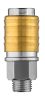 NEO TOOLS Pneumatikus gyorscsatlakozó + ellendarab, 1/4" külsőmenet 12-645