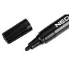 NEO TOOLS 4db jelölőfilc, lakkfilc, vízálló festékkel, alu festéktartály házzal, fekete, vastag hegyű 13-850