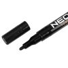 NEO TOOLS 4db jelölőfilc, lakkfilc, vízálló festékkel, alu festéktartály házzal, fekete, normál hegyű 13-852