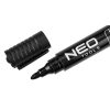 NEO TOOLS Jelölőfilc, vízálló olajalapú festékkel, fekete, vastag hegyű, Rendelési egység: 20db 13-858