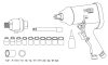 NEO TOOLS Pneumatikus ütvecsavarozó készlet 1/2" 32kgm, dugókulcsokkal 2 év garanciával 14-502