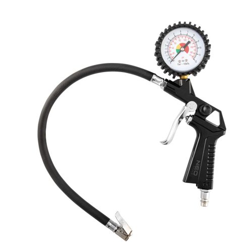 NEO TOOLS Pneumatikus kerékfúvó pisztoly, nyomásmérővel 63mm 14-714