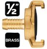 NEO TOOLS Réz tömlőcsatlakozó, körmös, bajonett záras, 1/2" 15-620