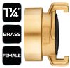 NEO TOOLS Réz gyorscsatlakozó, belső menetes, körmös, bajonett záras 1/4" 15-633