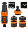 NEO TOOLS Öntözőfej csatlakozókkal 1/2", 4db 15-710