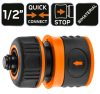 NEO TOOLS Tömlő gyorscsatlakozó 1/2", vizstoppos, kétkomponensű 15-721