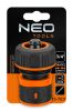 NEO TOOLS Tömlő gyorscsatlakozó 3/4", vízstoppos, kétkomponensű 15-723