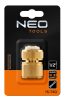 NEO TOOLS Tömlő gyorscsatlakozó 1/2", réz 15-730