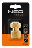 NEO TOOLS Tömlő gyorscsatlakozó 1/2", vízstoppos, réz 15-731
