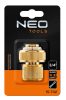 NEO TOOLS Tömlő gyorscsatlakozó 3/4", réz 15-732