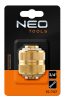 NEO TOOLS Tömlőtoldó csatlakozó 3/4", réz 15-737
