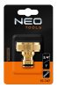 NEO TOOLS Csapcsatlakozó 3/4"- 1", réz 15-747