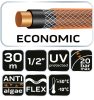 NEO TOOLS Locsolótömlő 1/2"x30 m, 4 rétegű ECONOMIC 15-801