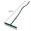VERTO Gereblye, 16 fogú, gumírozott ergonómikus gumírozott fém nyéllel, Minimum rendelés: 4db 15G081