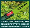 VERTO SÖVÉNYVÁGÓ OLLÓ TELESZKÓPOS 670-880mm / penge:200mm 15G312