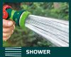 VERTO Öntözőpisztoly csatlakozókkal 1/2", 4db, hüvelykujj szabályozás 15G712