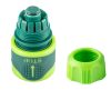 VERTO Tömlő gyorscsatlakozó 1/2" vizstoppos, kétkomponensű 15G731
