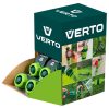 VERTO 30db Tömlő gyorscsatlakozó 1/2" vízstoppos, kétkomponensű, kínálódobozban 15G731-30