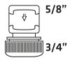 VERTO 30db Tömlő gyorscsatlakozó 3/4", kétkomponensű, kínálódobozban 15G732-30