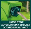 VERTO Autómata tömlődob, 20 m locsolótömlő + 2 m csatlakozó tömlő, 10 bar, PP ház, PVC tömlő, falra szerelhető 15G891