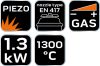 NEO TOOLS Gázforrasztó, perzselő, gázégő csavaros 20-025