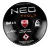 NEO TOOLS Gázforrasztó, perzselő, gázégő 4db tartállyal, 190g, szelepes tartállyal 20-045