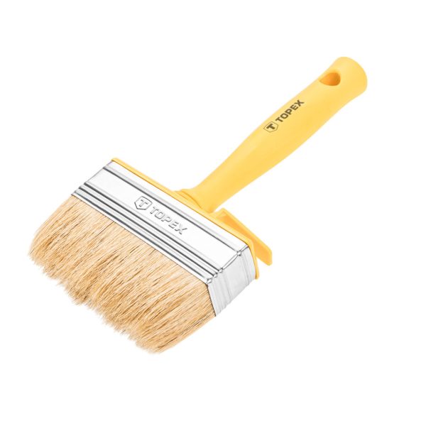 TOPEX Mennyezet ecset 10x3cm, Sörte:Természetes, Nyél:Műanyag 20B966