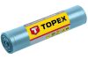 TOPEX Szemeteszsák 80L, Nagy teherbírású, kék, méretek:60x90cm, vastagság: 100 mic, LDPE fólia, 5db 23B257