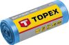 TOPEX Szemeteszsák 120L, kék, nagyon erős, méretek:70x110cm, vastagság: 40 mic, LDPE fólia, 10db 23B258