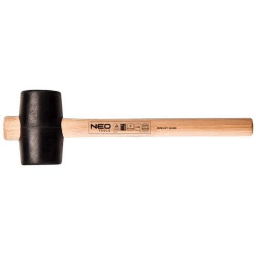 NEO TOOLS Gumikalapács 65mm 425g, hickory nyél 25-052