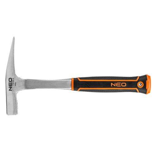 NEO TOOLS Kőműveskalapács keskeny fejjel, 600g, monoblokk, kétkomponensű markolat 25-106