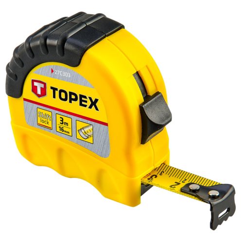 TOPEX Mérőszalag 3m / 16mm, "Shiftlock" 27C303