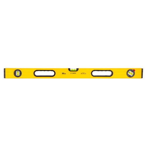 TOPEX Vízmérték, 80cm, 3 libella, 2 markolat, aluminium, ±0,5mm/m 29C603