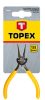 TOPEX Precíziós kerekcsőrű fogó 140mm 32D034