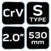 NEO TOOLS Csőfogó S, 2", CV 25 év garanciával 02-422
