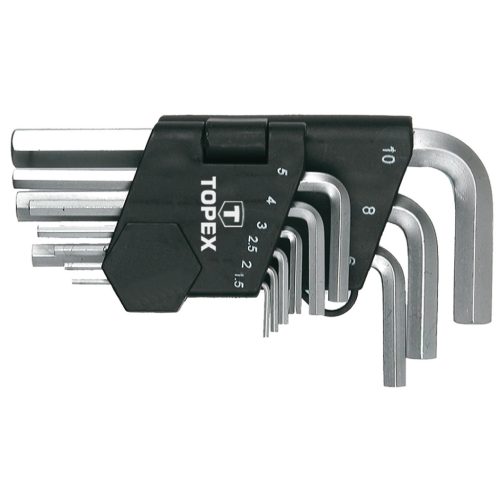 TOPEX Imbuszkulcs készlet 9db, 1.5-10mm, gömbfejes 35D955