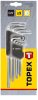TOPEX Torxkulcs készlet 9db, T10-T50 35D961