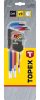 TOPEX Imbuszkulcs készlet 9db, SZÍNES 35D966