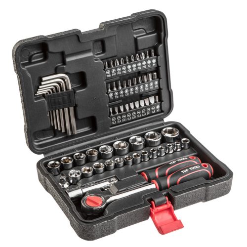 Top Tools Dugókulcskészlet + bitkészlet 3/8", 63db 38D515