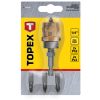 TOPEX Behajtófej 1/4" gipszkatonhoz, bitekkel 39D340
