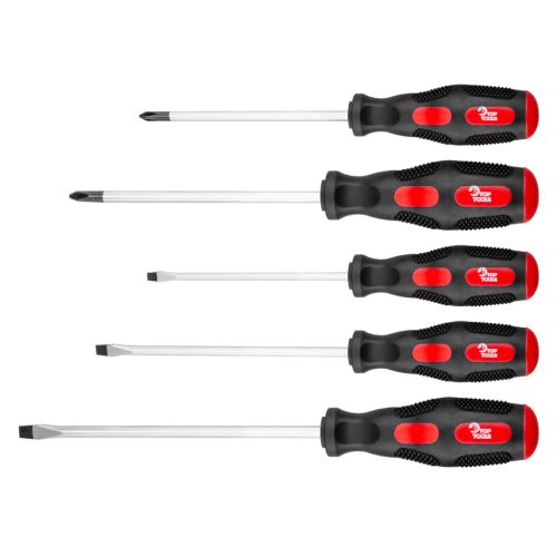 Top Tools Csavarhúzó készlet 5db, SÁRGA PIROS 39D503