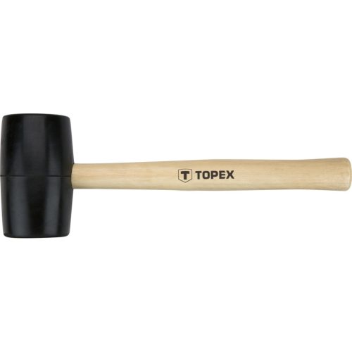 TOPEX Gumikalapács 50mm 340g, keményfa nyél 02A343