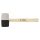 TOPEX Gumikalapács 63mm 680g, fekete-fehér, fa nyél 02A355