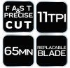 NEO TOOLS Japán fűrész, fűrészlap:275mm(11"), 11 TPI 44-613